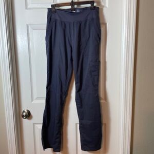 Healing Hands Purple Label Yoga/Scrubs Pants Grey Women's Size ST Small Tall